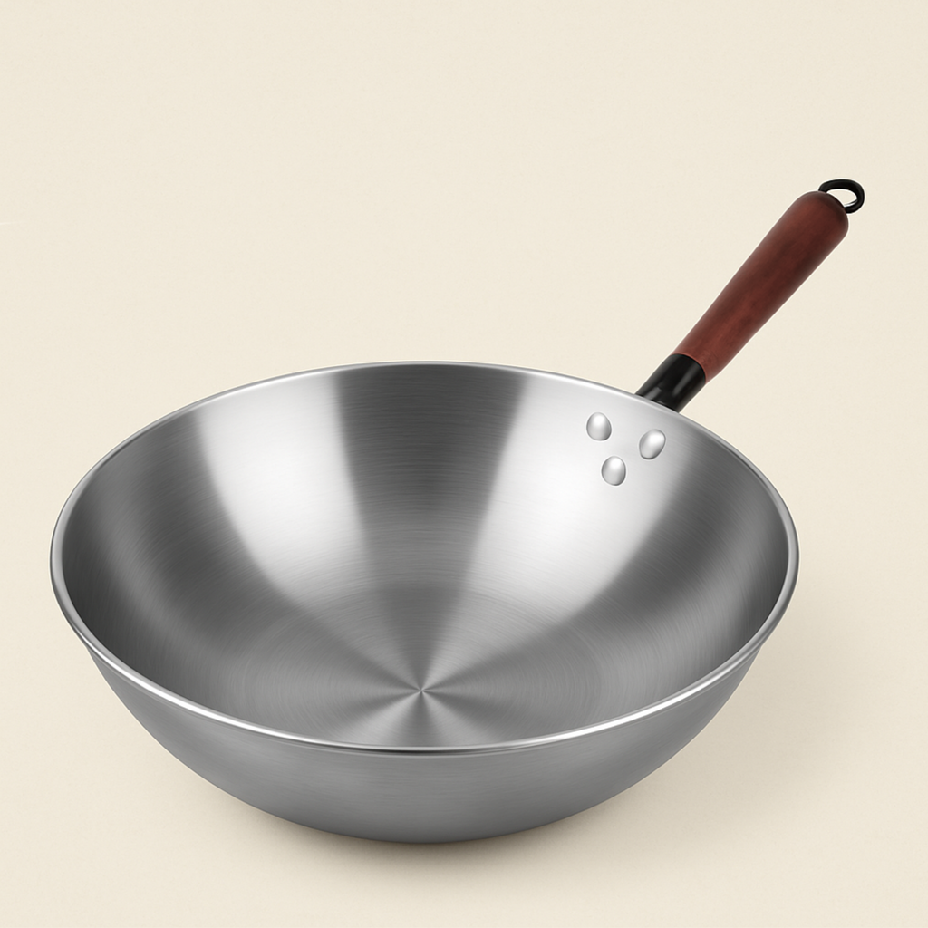 Le wok en inox