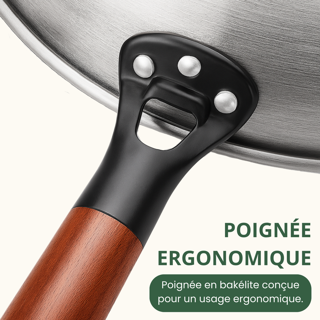 Le wok en inox